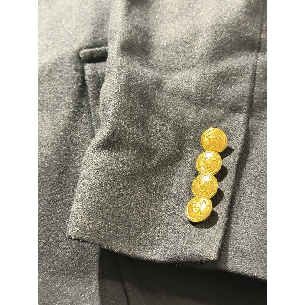 Vintage Polo University Club Ralph Lauren Navy Blazer Jacket Gold Buttons 42R - Picture 2 of 10